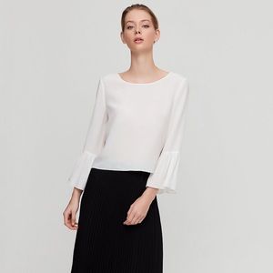 Aritzia white blouse